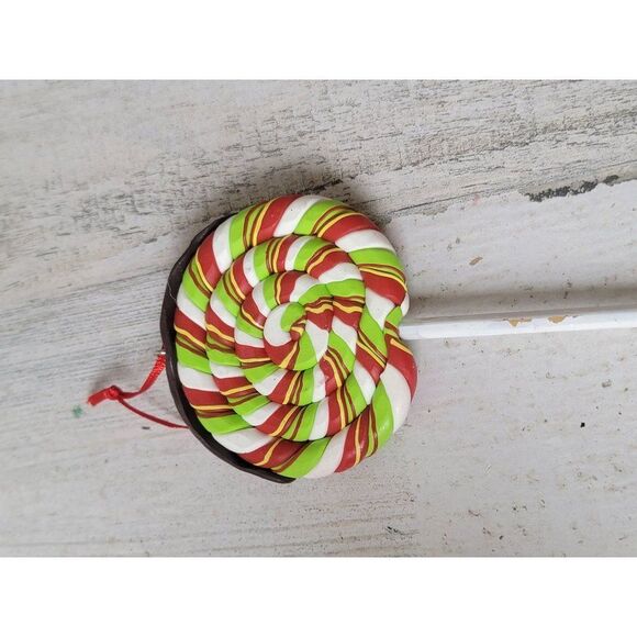Lollipop candy covered chocolates sweets glitter ornament Xmas decor - Picture 6 of 6